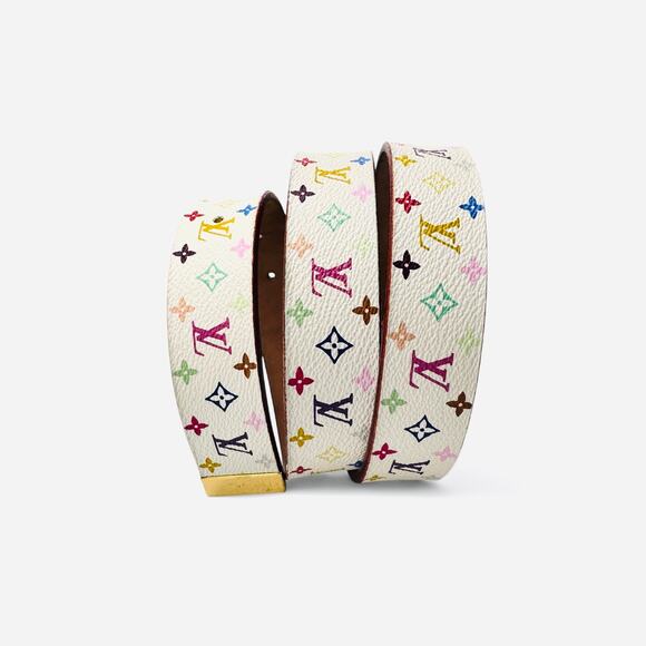 Louis Vuitton Multicolor Murakami Monogram San Tulle Belt. 100% authentic - Picture 3 of 9